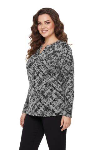 Kadın Yumoş Düğmeli Modelli Bluz BGL-ST05135 GRİ - 42
