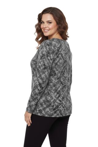 Kadın Yumoş Düğmeli Modelli Bluz BGL-ST05135 GRİ - 42