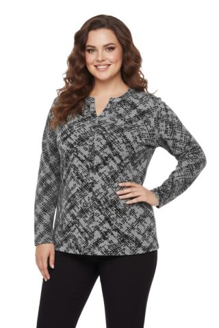 Kadın Yumoş Düğmeli Modelli Bluz BGL-ST05135 GRİ - 42