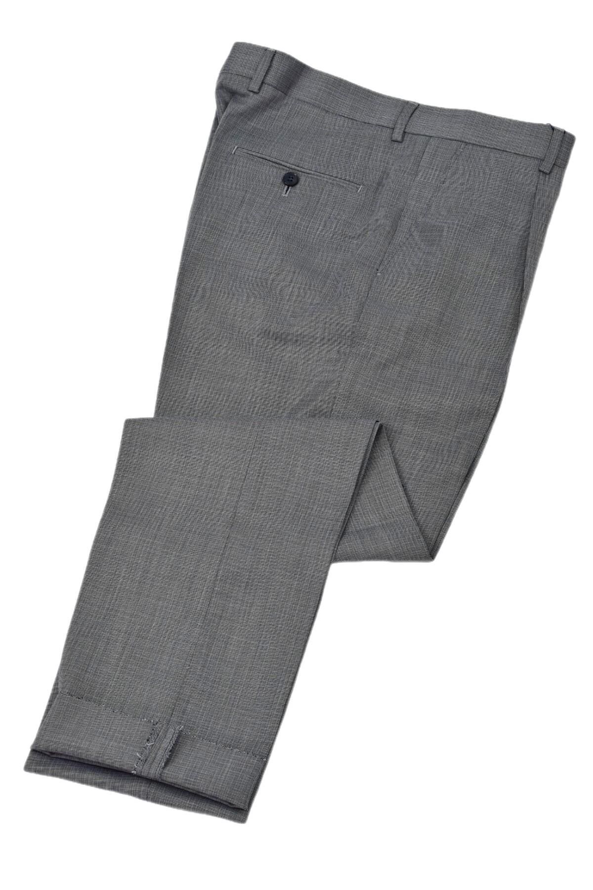 Erkek Pileli Klasik  Kumaş Pantolon P1182 BGL-ST04763 GRİ - 54