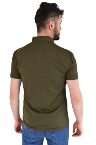Erkek Polo Yaka Tişört R2180 BGL-ST02787 HAKİ - M