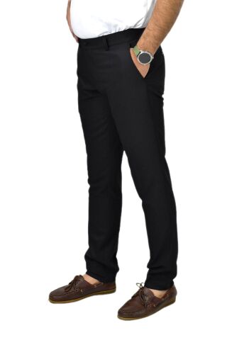 Erkek Silim Fit Kumaş Pantolon Lincoln 198 BGL-ST04487 SİYAH - 52