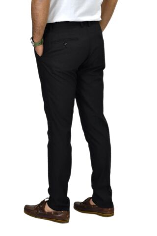 Erkek Silim Fit Kumaş Pantolon Lincoln 198 BGL-ST04487 SİYAH - 52