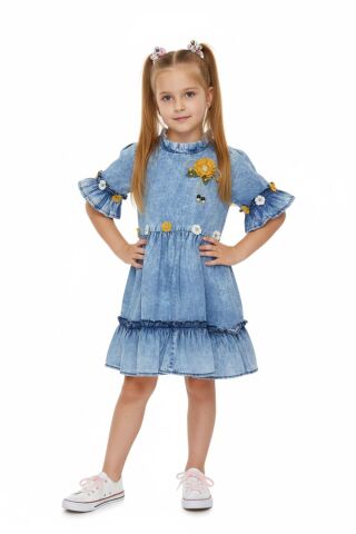 Kız Çocuk Kot Elbise BGL-ST05201