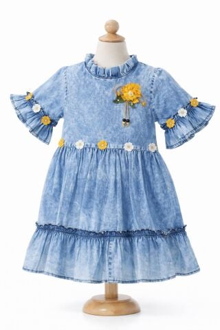 Kız Çocuk Kot Elbise BGL-ST05201