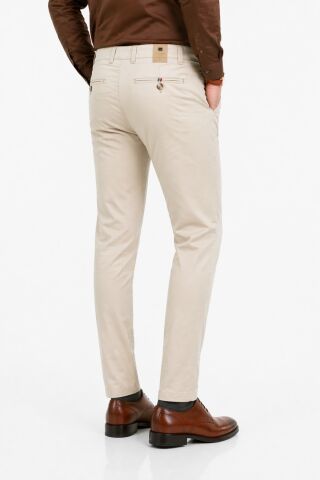 Erkek Silim Fit Kanvas Pantolon Kalıp Yazlık BGL-ST05394 KREM - 30