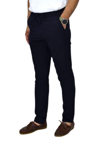 Erkek Jogger Silim Fit Kumaş Pantolon P1005 BGL-ST04503 LACİVERT - 34