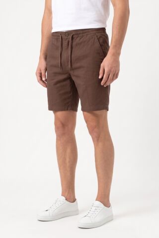 Erkek Kanvas Lastikli Cepli Şort BGL-ST05522 A.KAHVE - 2XL