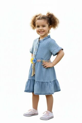 Kız Çocuk Kot Elbise BGL-ST05202