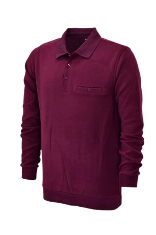 Erkek Polo Yaka Cepli Sweatshirt  6857 BGL-ST04024 BORDO - XL
