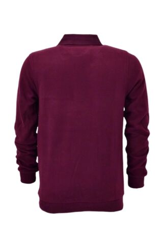 Erkek Polo Yaka Cepli Sweatshirt  6857 BGL-ST04024 BORDO - XL