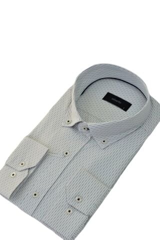 Erkek Klasik Uzun Kol Çizğili Gömlek BGL-ST03510