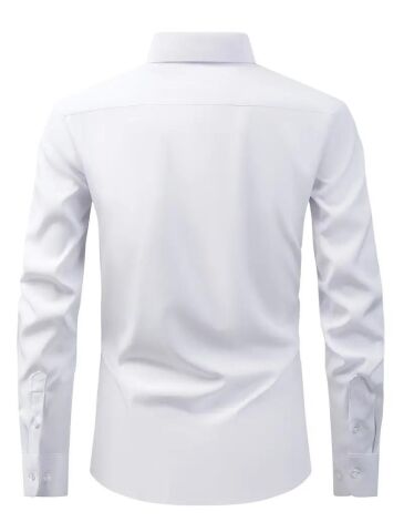 Erkek Silim Fit Uzun Kol Gömlek BGL-ST03143 SİYAH - S