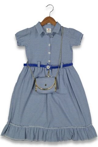 Kız Çocuk Çizgili Elbise BGL-ST04440
