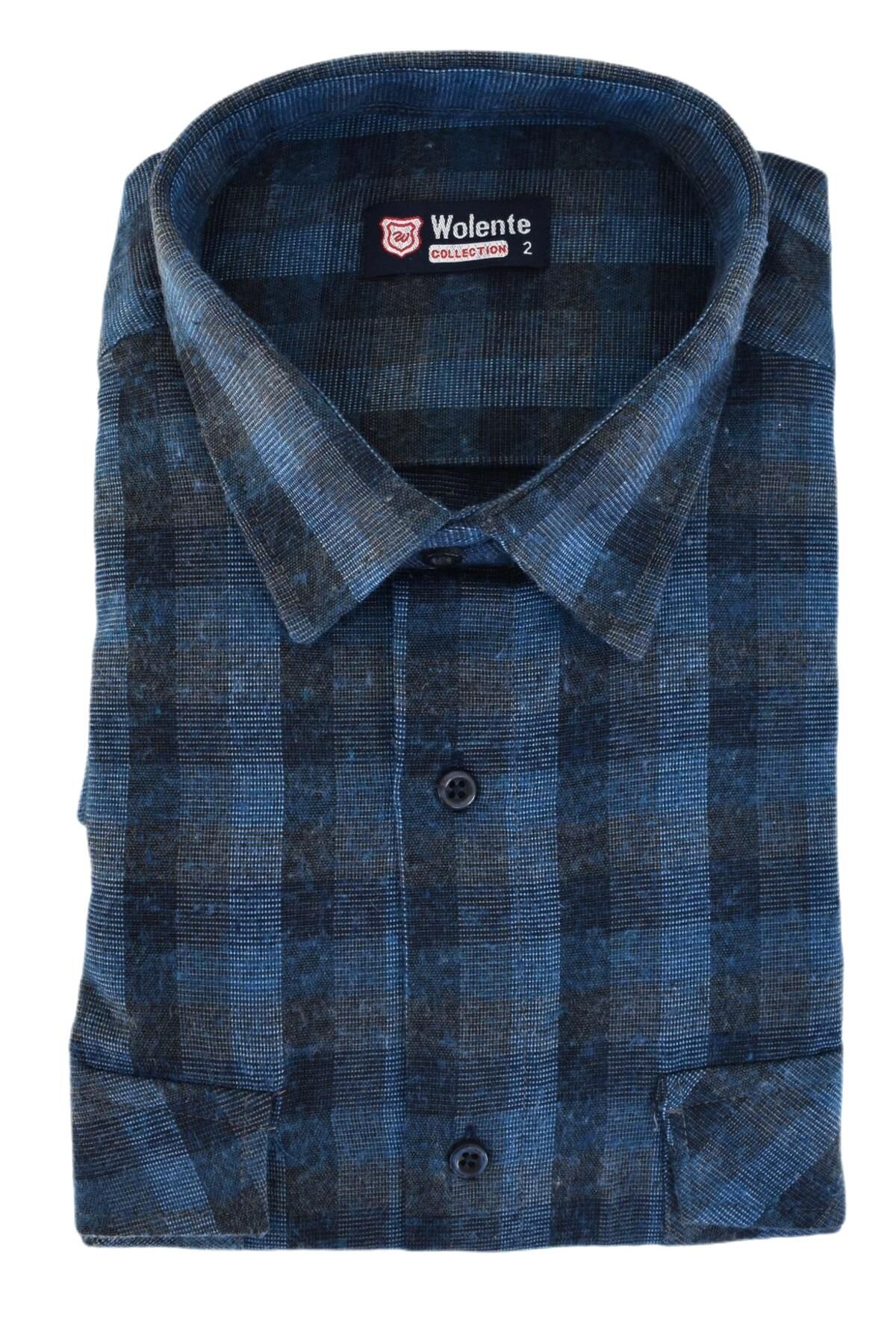 Erkek Kışlık Çift Cep Kapaklı Gömlek BGL-ST02334