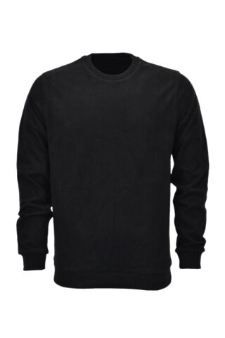 Erkek Sıfır Yaka Sweatshirt  6834 BGL-ST04022 SİYAH - L