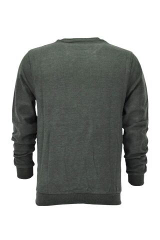 Erkek Sıfır Yaka Sweatshirt  6834 BGL-ST04022 SİYAH - L