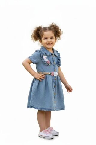 Kız Çocuk Kot Elbise BGL-ST05203