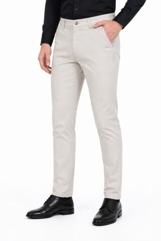 Erkek Silim Fit Kanvas Pantolon Kalıp Yazlık BGL-ST05394 TAŞ - 31/34
