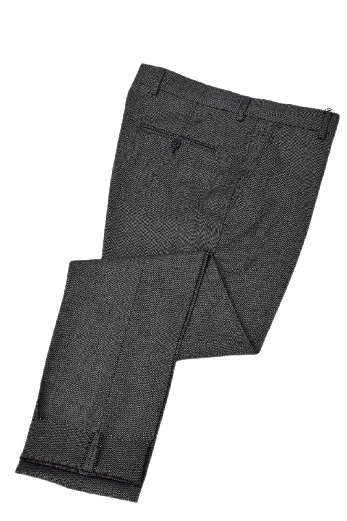 Erkek Klasik Pilesiz  Kumaş Pantolon P1153 BGL-ST04741 GRİ - 52