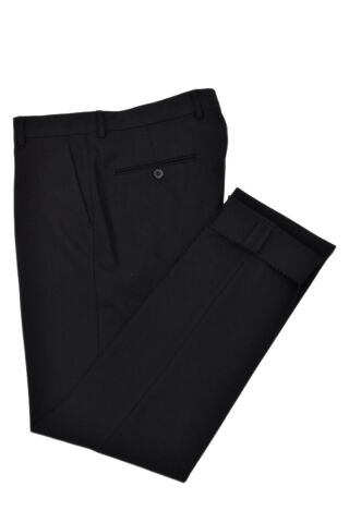 Erkek Klasik Pilesiz  Kumaş Pantolon P1175 BGL-ST04757 SİYAH - 46