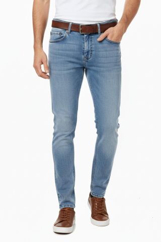Erkek Silim Fit Jeans Model Pantolon 310 BGL-ST04976 BUZ.MAVİ - 33/34