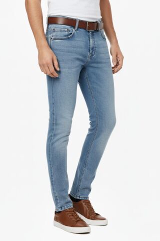 Erkek Silim Fit Jeans Model Pantolon 310 BGL-ST04976 BUZ.MAVİ - 33/34