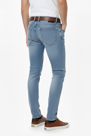 Erkek Silim Fit Jeans Model Pantolon 310 BGL-ST04976 BUZ.MAVİ - 33/34