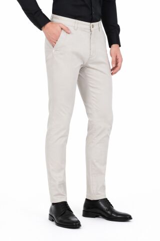 Erkek Silim Fit Kanvas Pantolon Kalıp Yazlık BGL-ST05394 TAŞ - 36