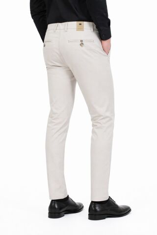 Erkek Silim Fit Kanvas Pantolon Kalıp Yazlık BGL-ST05394 TAŞ - 36