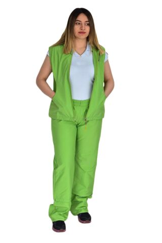 Kadın Yelek Eşofman Takım MD-10158 YEŞİL - XL