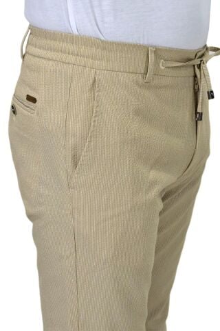 Erkek Bej Rengi Jogger Lastikli Pantolon 1920 BGL-ST04419 BEJ - 50