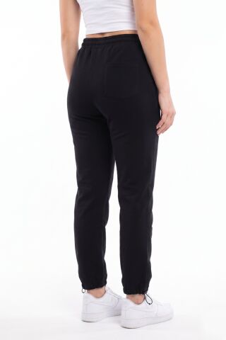 Kadın Tek Eşofman Altı Klasik Paça Büzme Ayarlı BGL-ST05519 SİYAH - XL