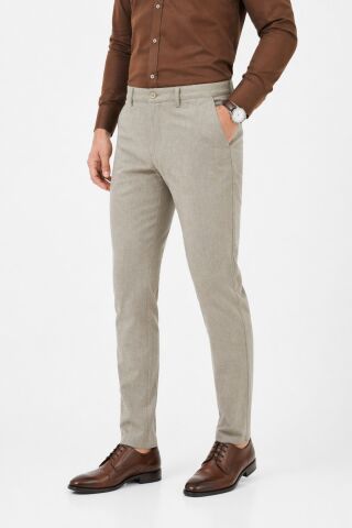 Erkek Silim Fit Spor Kumaş Pantolon BGL-ST05390 HAKİ - 32