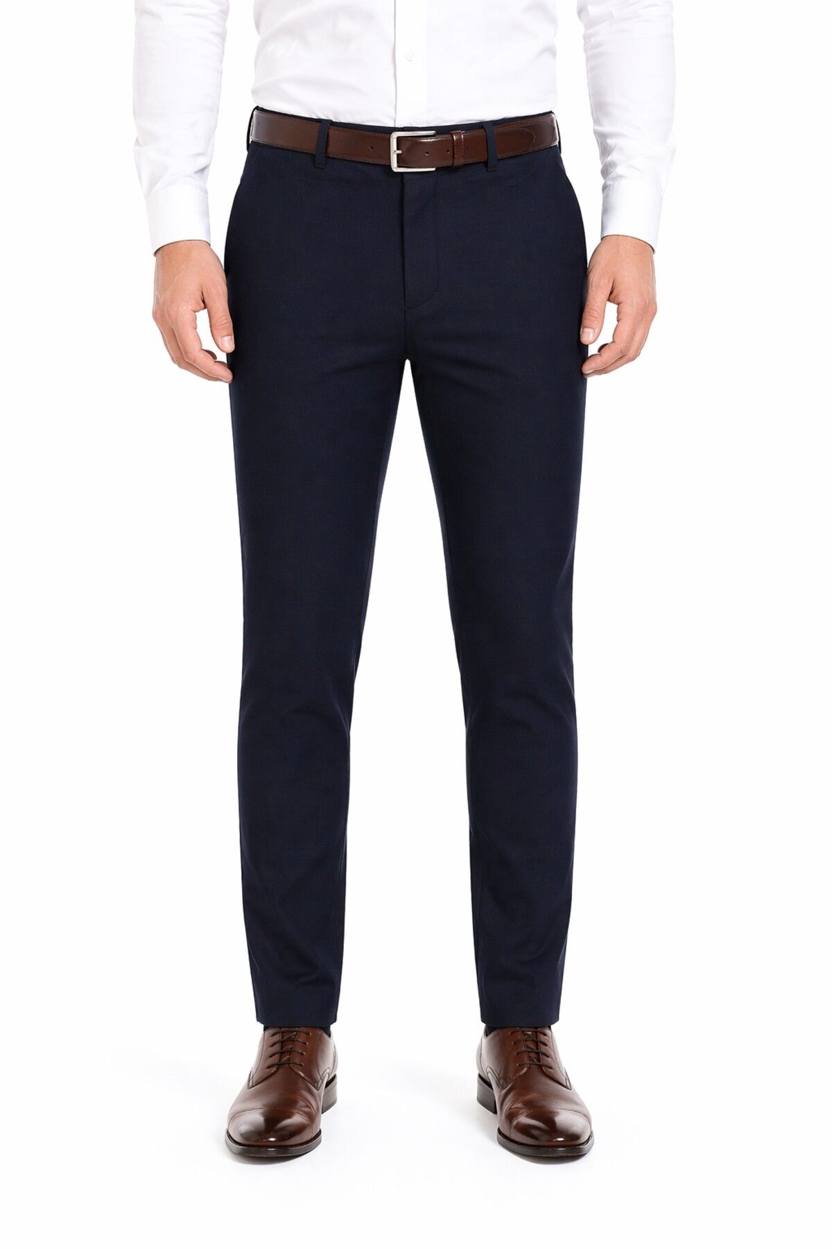 Erkek Silim Fit Spor Kumaş Pantolon BGL-ST05390 LACİVERT - 33/34