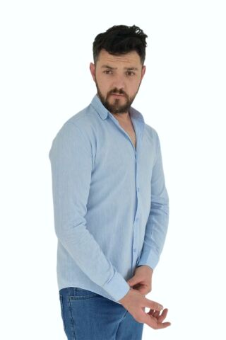 Erkek Spor Gömlek Silim Fit 9843 BGL-ST02726