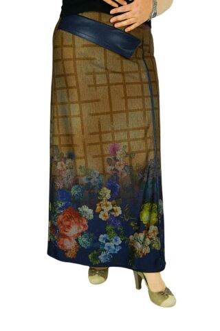 Kadın Uzun Etek Deri Kombinli BGLSZ16K206