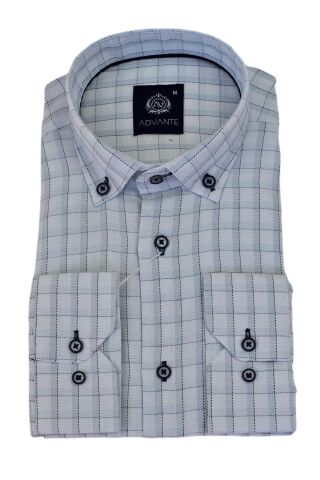 Erkek Klasik Uzun Kol Ekose Gömlek BGL-ST03509