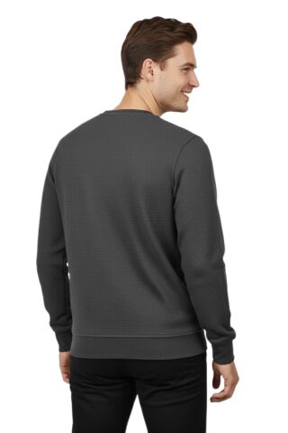 Erkek Sıfır Yaka Petek Doku Regular Fit Sweatshirt BGL-ST04950 ANTRASİT - L