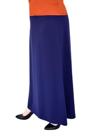 Kadın Uzun Çan Etek BGL-ST02972 LACİVERT - 50