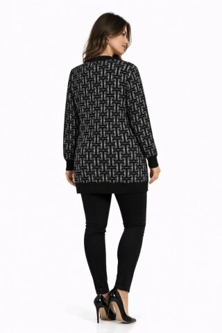 Kadın Anne Süet Desenli Hırka BGL-ST05322