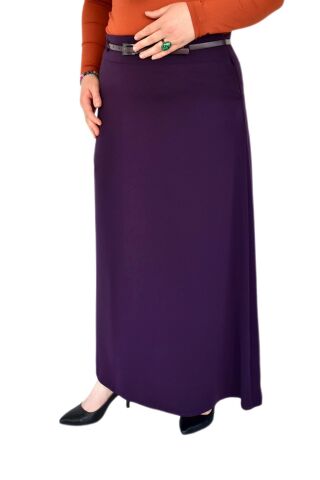 Kadın Uzun Çan Etek BGL-ST02972 MÜRDÜM - 42