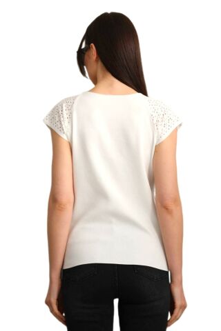 Kadın Triko V Yaka Omuz Ajurlu Askılı Atlet 12719 BGL-ST04219