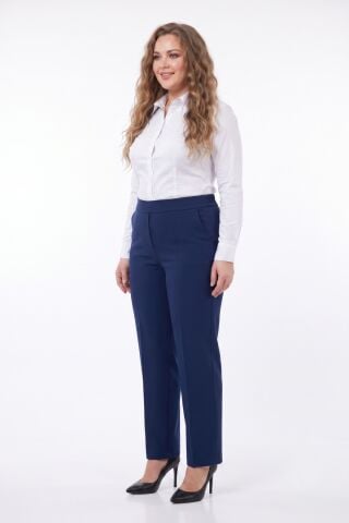 Kadın Büyük Beden Kumaş Pantolon Lastikli 2200 BGL-ST02974
