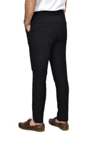 Erkek Jogger Regular Fit Kanvas Pantolon 110 BGL-ST04766 SİYAH - 34