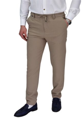 Erkek Beli Lastikli Jogger Pantolon Regular Fit BGL-ST04329 BEJ - 38