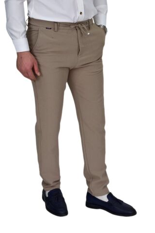 Erkek Beli Lastikli Jogger Pantolon Regular Fit BGL-ST04329 BEJ - 38