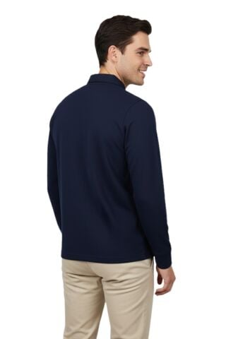 Erkek Gömlek Yaka Jakarlı Cepli Regular Fit Sweatshirt BGL-ST04957