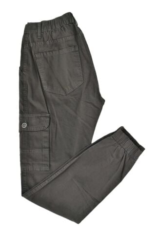 Erkek Paça Lastikli Kanvas Kargo Pantolon BGL-ST03045