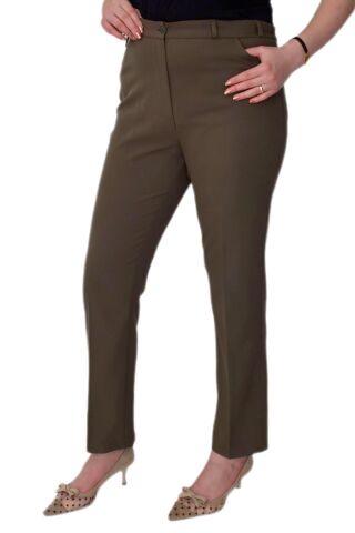 Kadın Kumaş Pantolon Lastikli 1900 BGL-ST01792 FUŞYA - 52